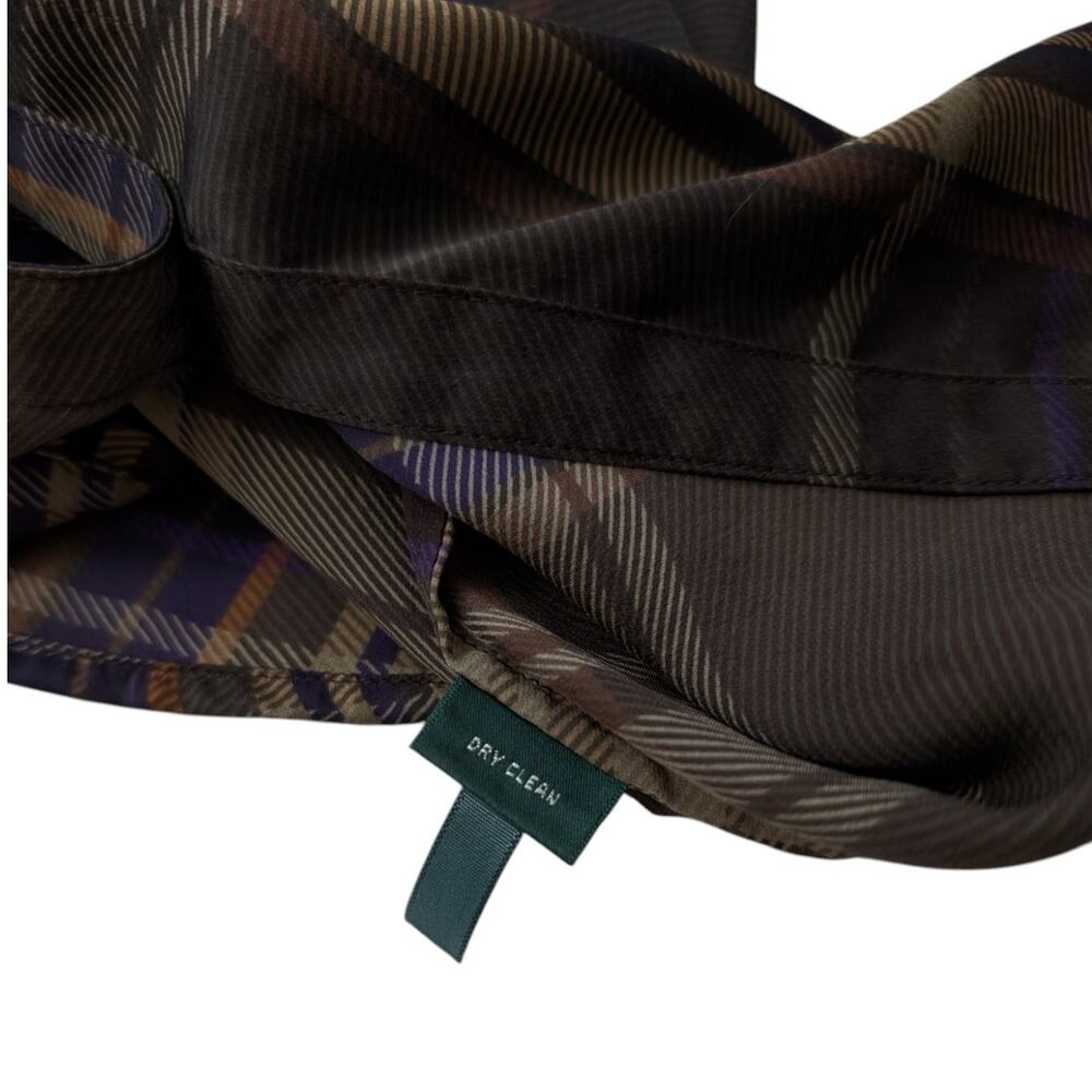 Lauren Ralph Lauren Vintage Silk Plaid Button Down Blouse - Picture 10 of 12